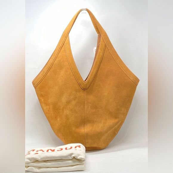 Mansur Gavriel Soft M Suede Hobo Bag - Picture 1 of 13